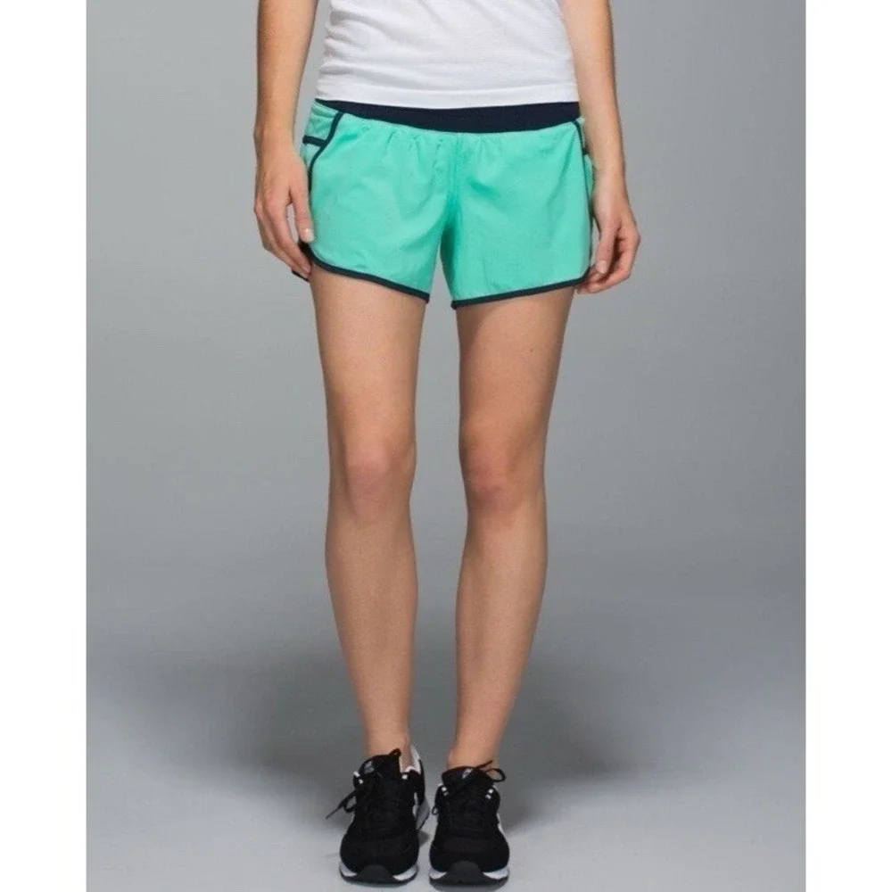 LULULEMON TRACKER SHORTS II *4-way Stretch SIZE  8 Color Menthol